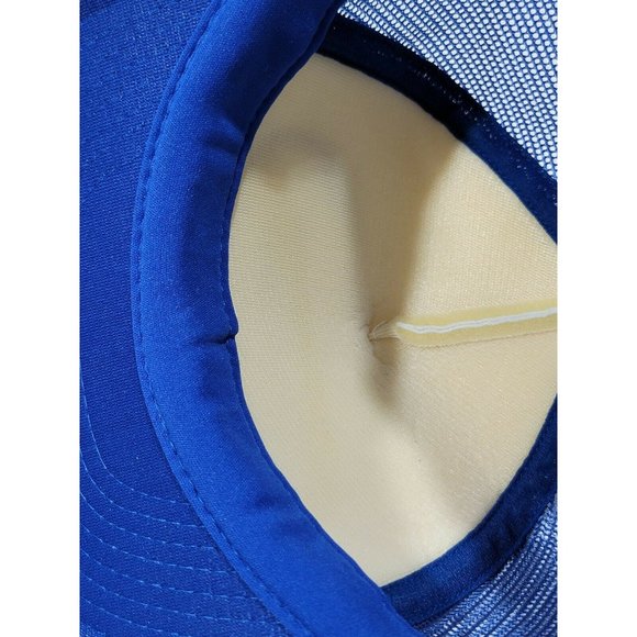 JKM Enterprise Martin Electric Blue White Mesh Snapback Cap Hat w/Scramble Eggs - Picture 9 of 10